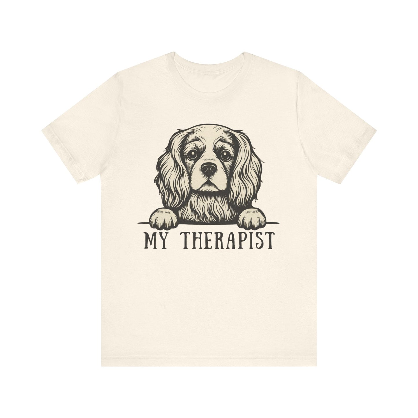 Printify T-Shirt Cavalier King Charles My Therapist TShirt