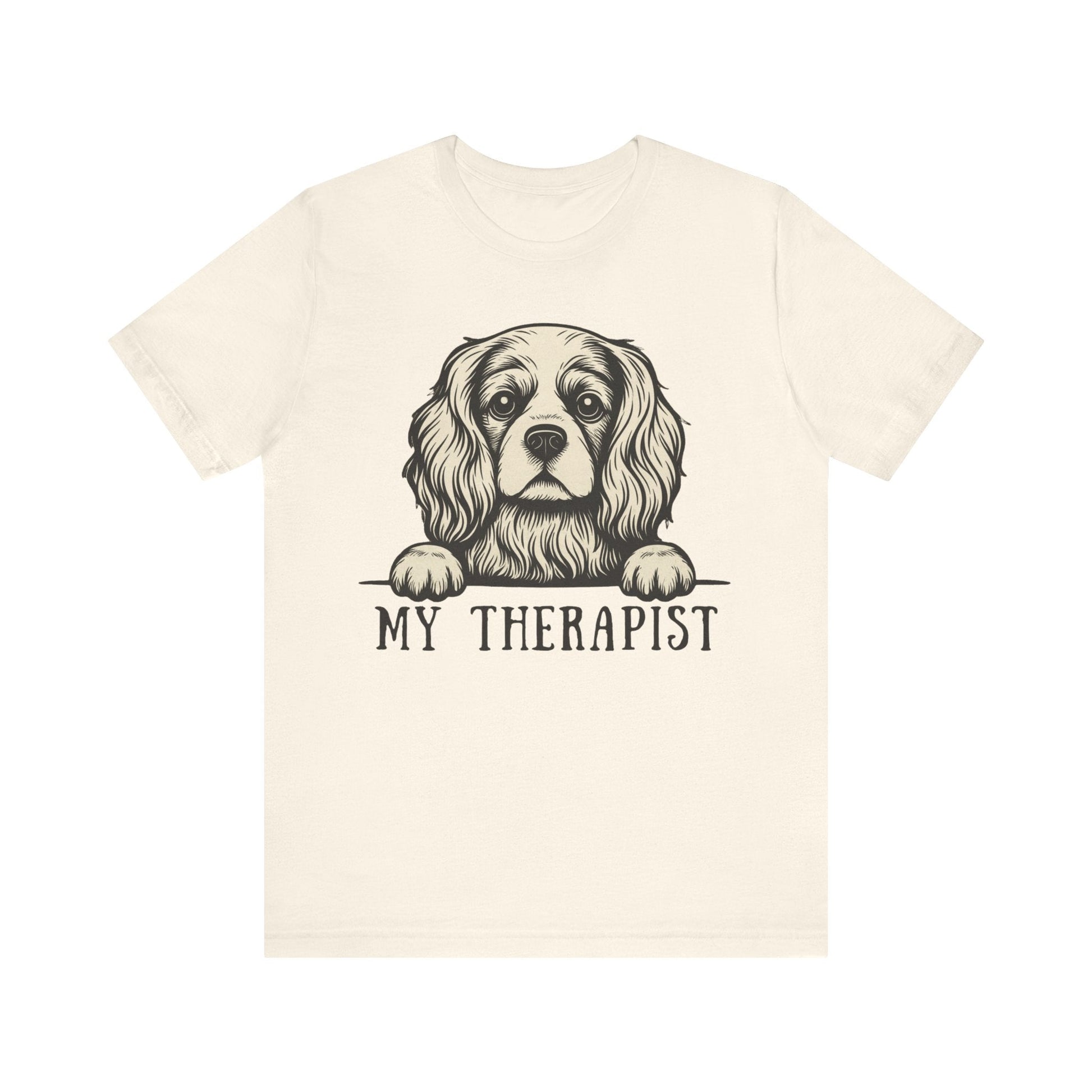 Printify T-Shirt Cavalier King Charles My Therapist TShirt