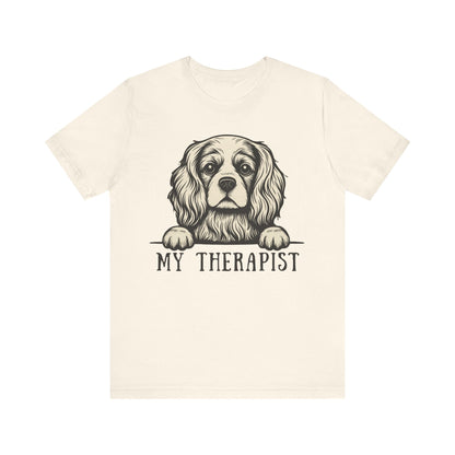 Printify T-Shirt Cavalier King Charles My Therapist TShirt