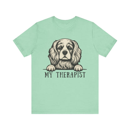 Printify T-Shirt Cavalier King Charles My Therapist TShirt