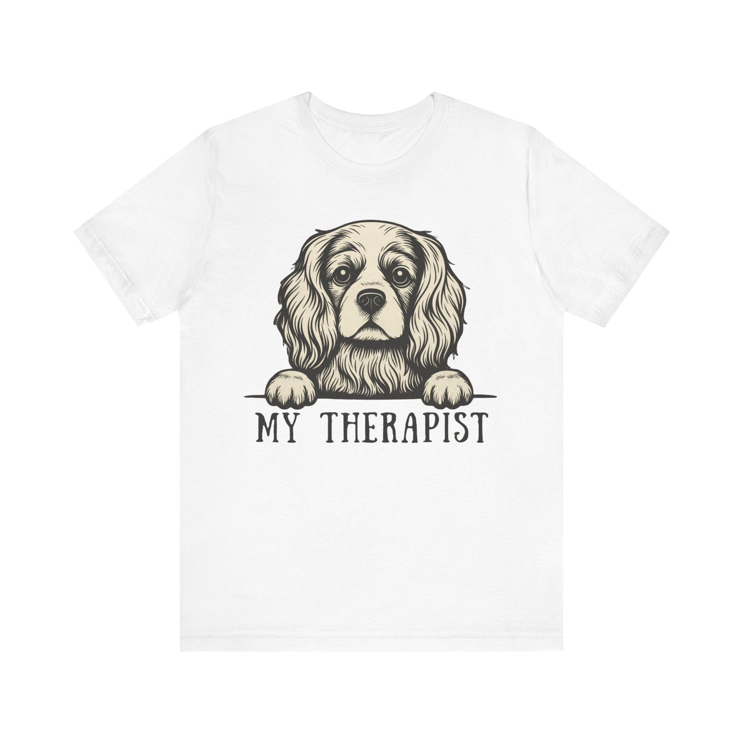 Printify T-Shirt Cavalier King Charles My Therapist TShirt