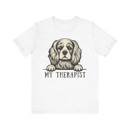 Printify T-Shirt Cavalier King Charles My Therapist TShirt