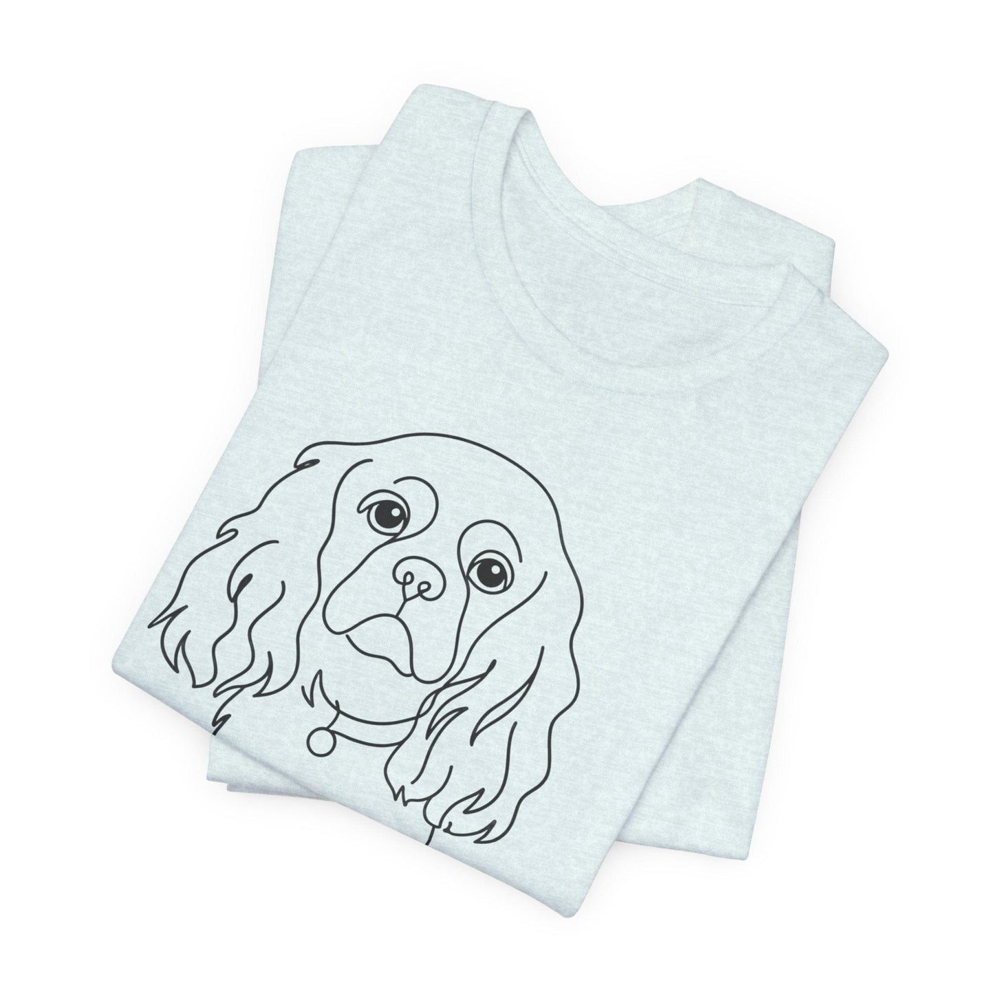 Printify T-Shirt Cavalier King Charles Name Single Line TShirt