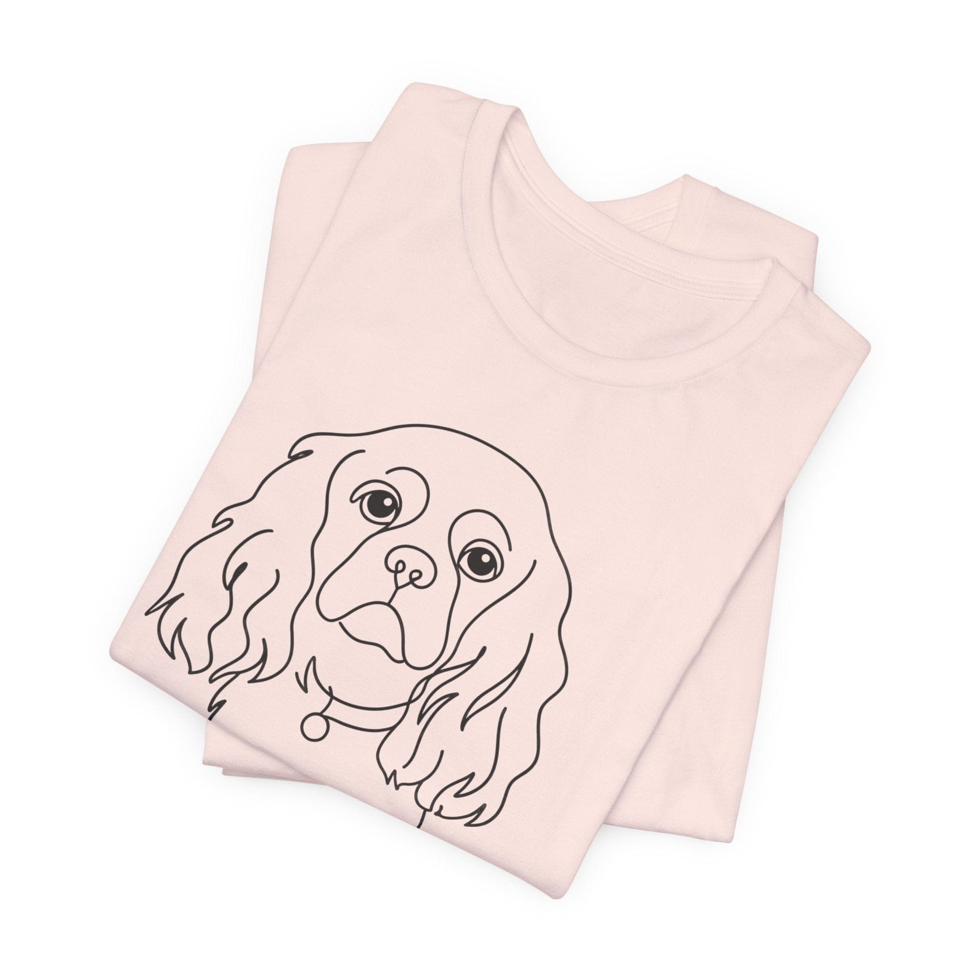 Printify T-Shirt Cavalier King Charles Name Single Line TShirt