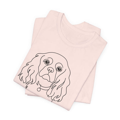 Printify T-Shirt Cavalier King Charles Name Single Line TShirt