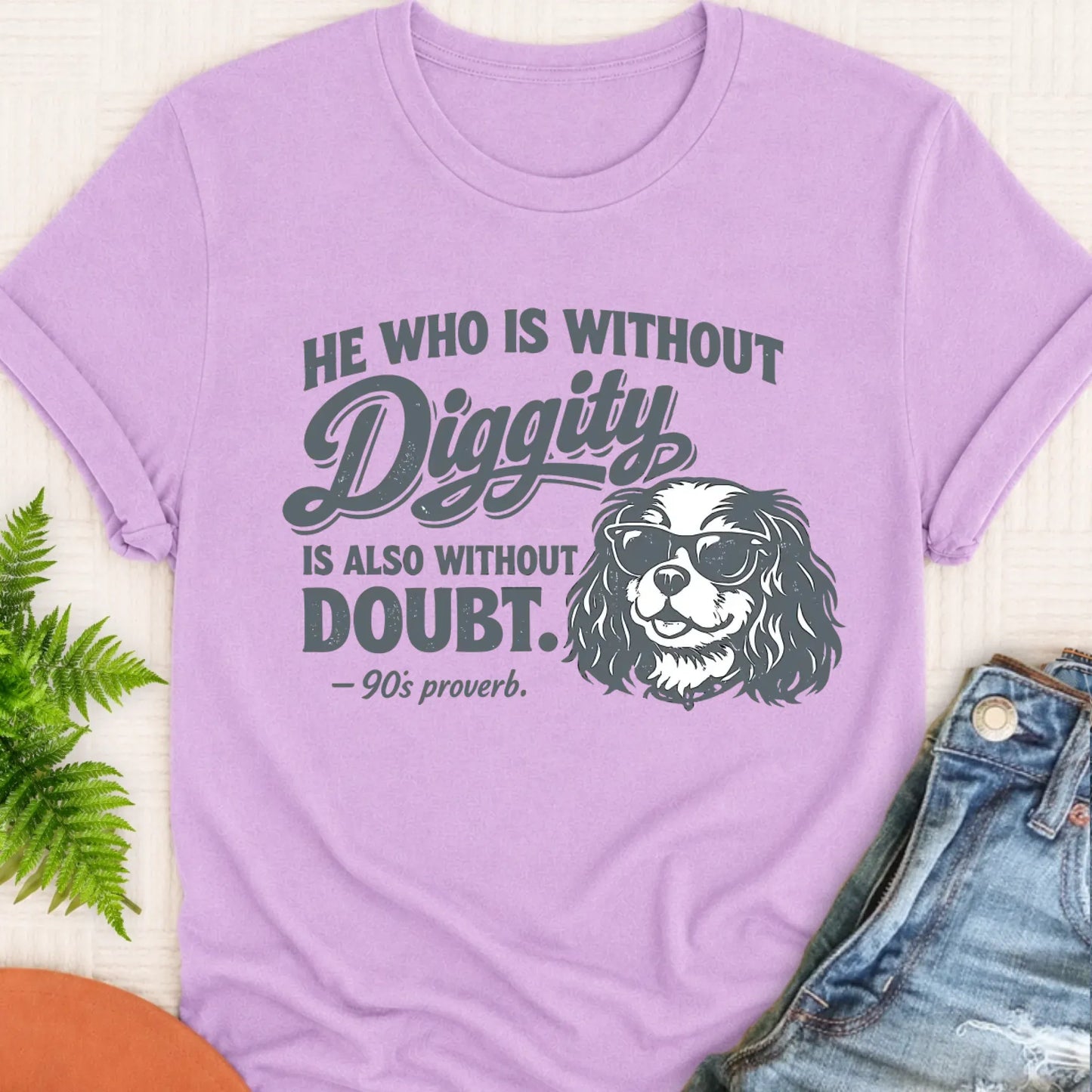 T-Shirt Orchid / S Cavalier King Charles No Doubt Unisex TShirt