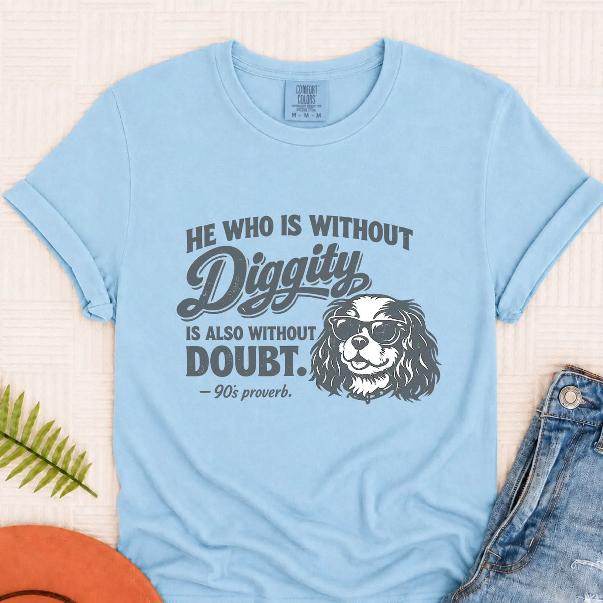 Cavalier King Charles No Doubt Unisex TShirt Chambray