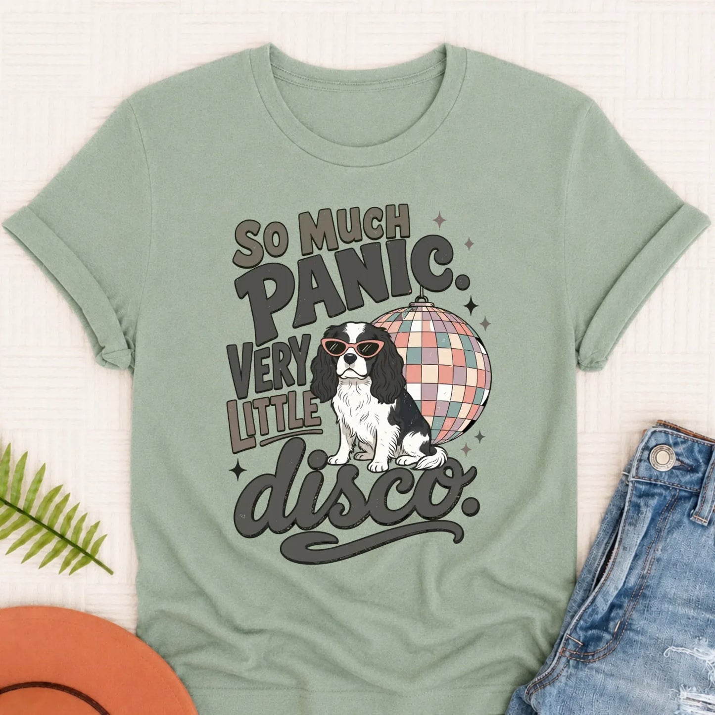 Cavalier King Charles Not Enough Disco Unisex Tshirt 3XL