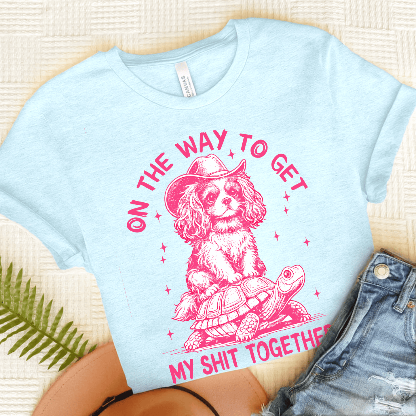 Cavalier On the Way Unisex TShirt Heather Ice Blue