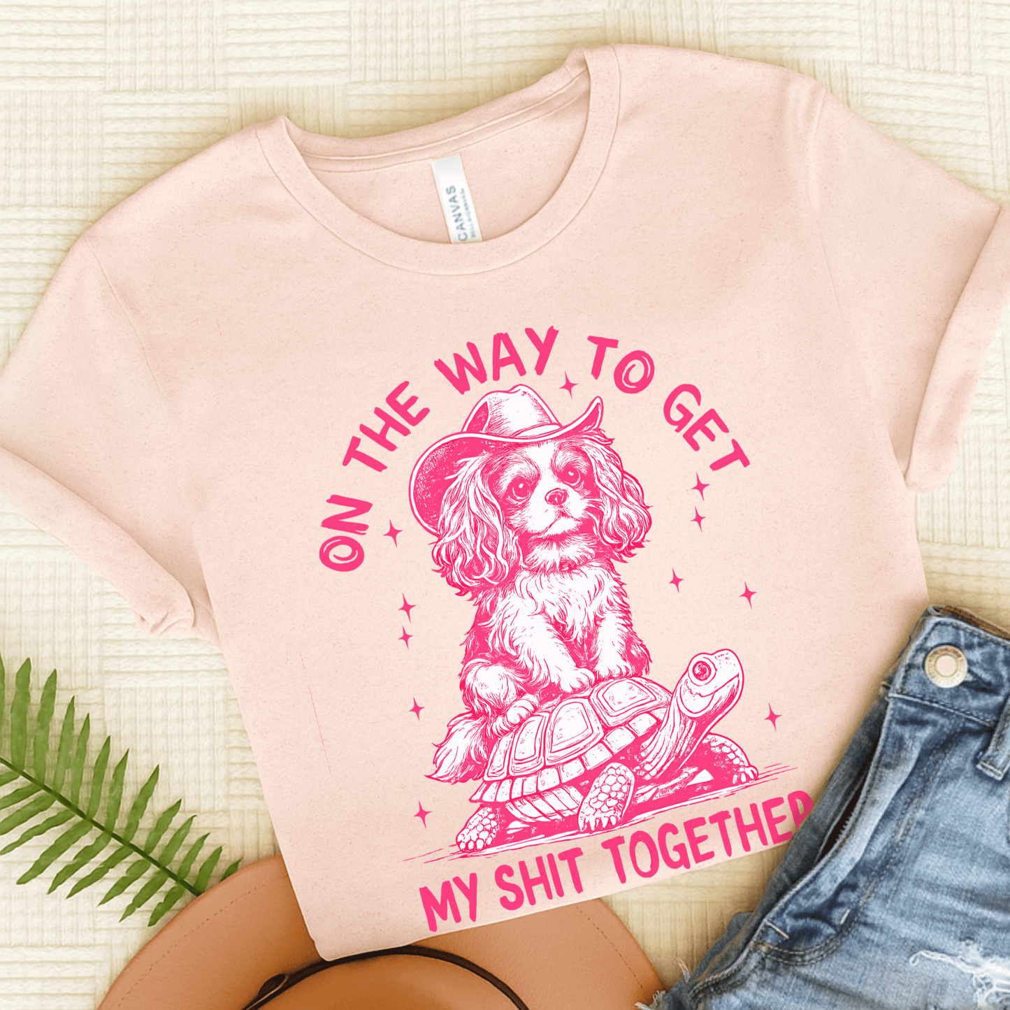Cavalier On the Way Unisex TShirt Soft Pink