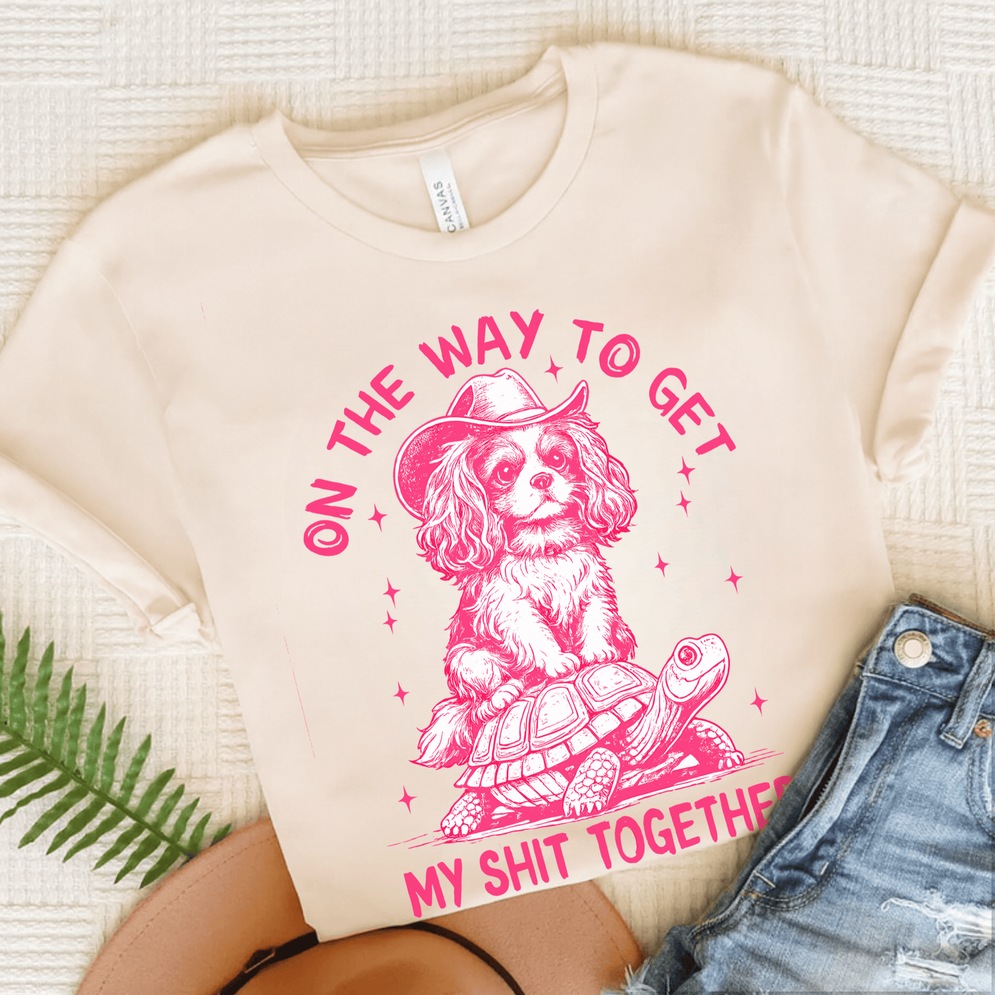 Cavalier On the Way Unisex TShirt Natural