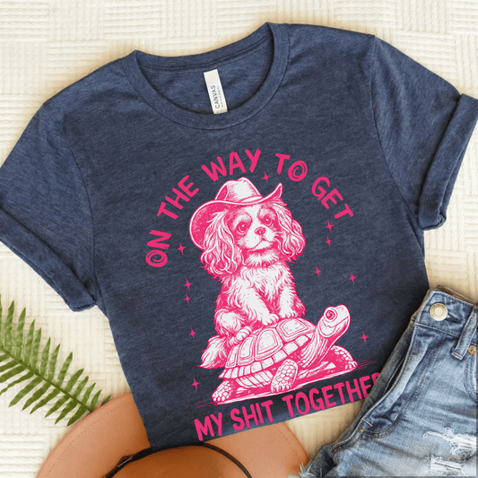 Cavalier On the Way Unisex TShirt Heather Navy