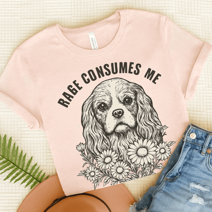 Printify T-Shirt Soft Pink / S Cavalier King Charles Rage Consumes Me TShirt