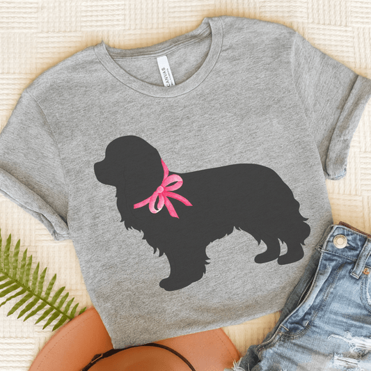 Printify T-Shirt Athletic Heather / S Cavalier King Charles Silhouette TShirt