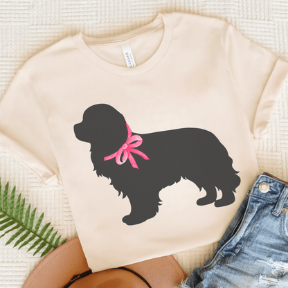 Printify T-Shirt Natural / S Cavalier King Charles Silhouette TShirt