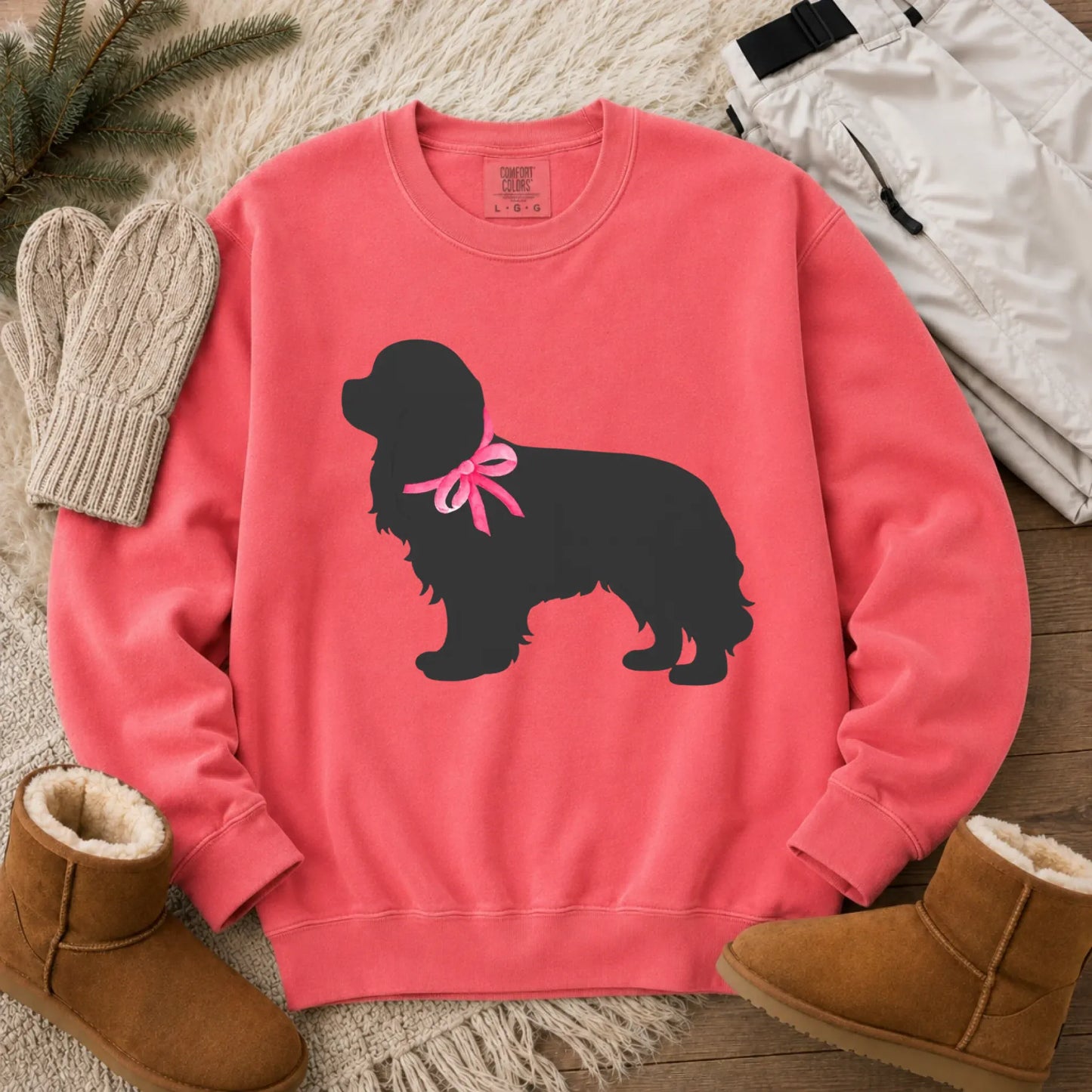 Sweatshirt Watermelon / S Cavalier King Charles Silhouette Unisex Sweatshirt