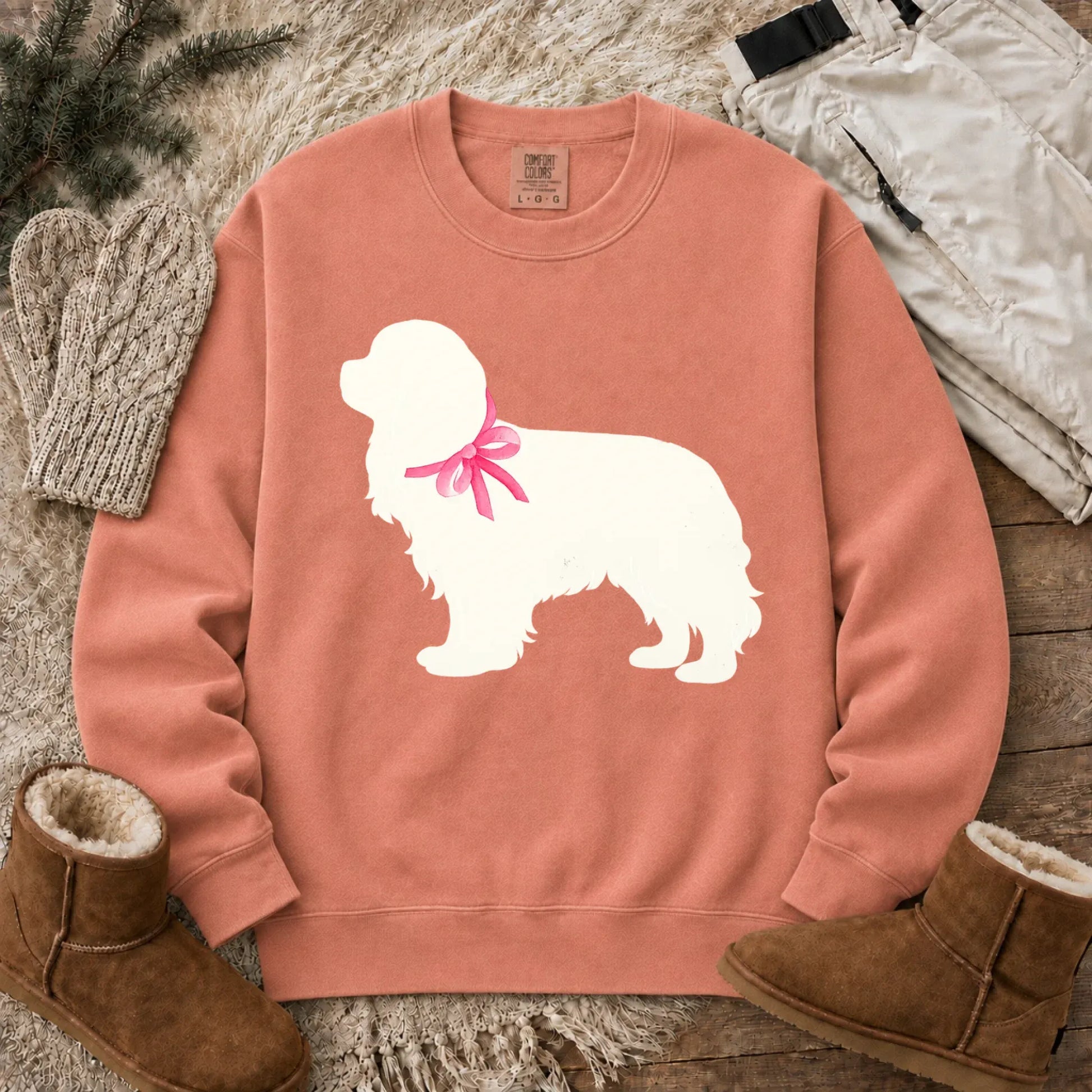 Sweatshirt Terracotta / S Cavalier King Charles Silhouette Unisex Sweatshirt