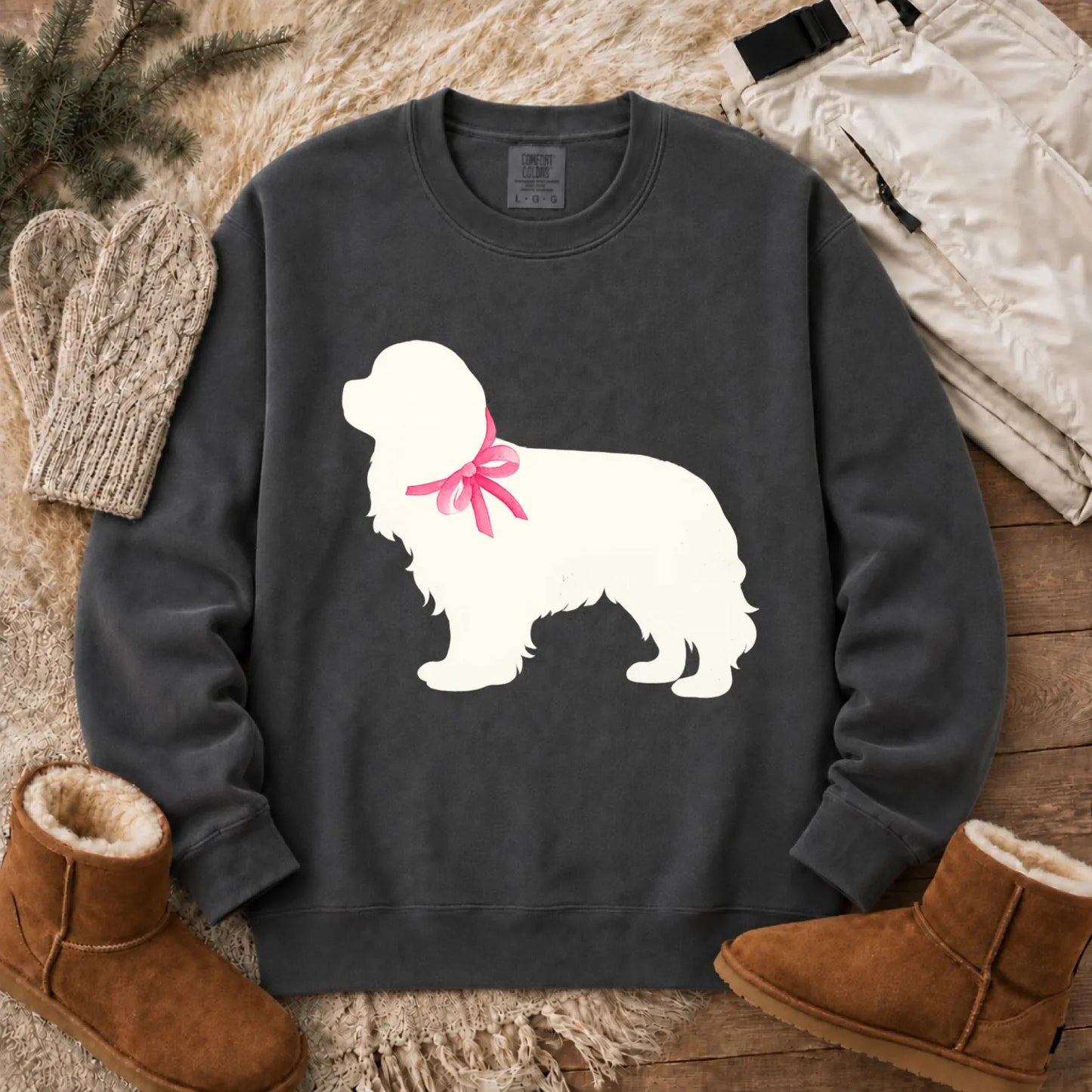 Sweatshirt Pepper / S Cavalier King Charles Silhouette Unisex Sweatshirt