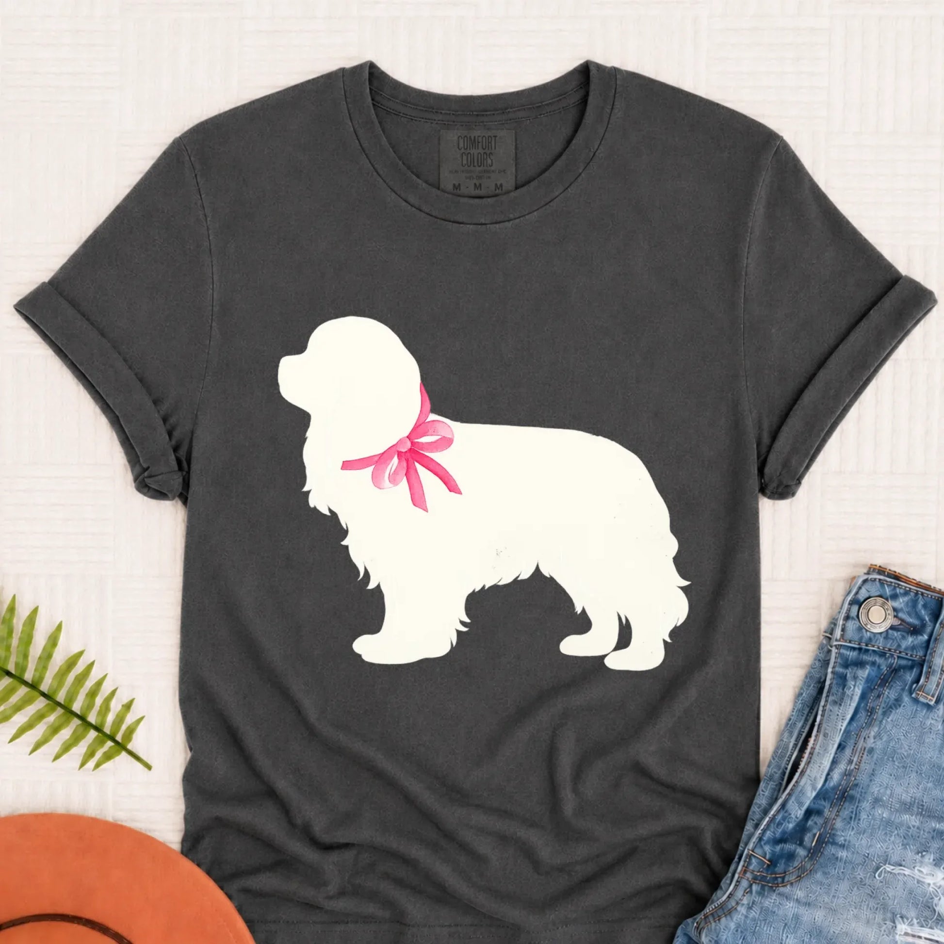 T-Shirt Pepper / S Cavalier King Charles Silhouette Unisex TShirt
