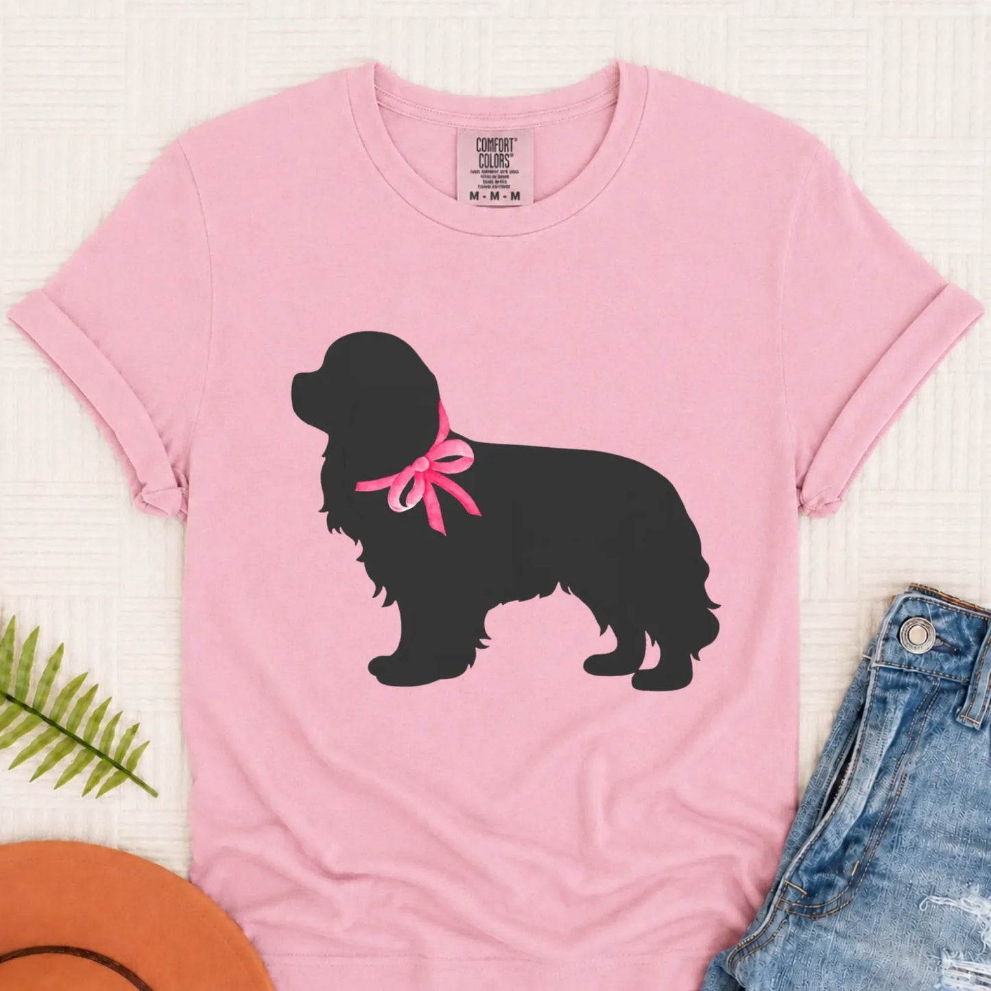 T-Shirt Blossom / S Cavalier King Charles Silhouette Unisex TShirt