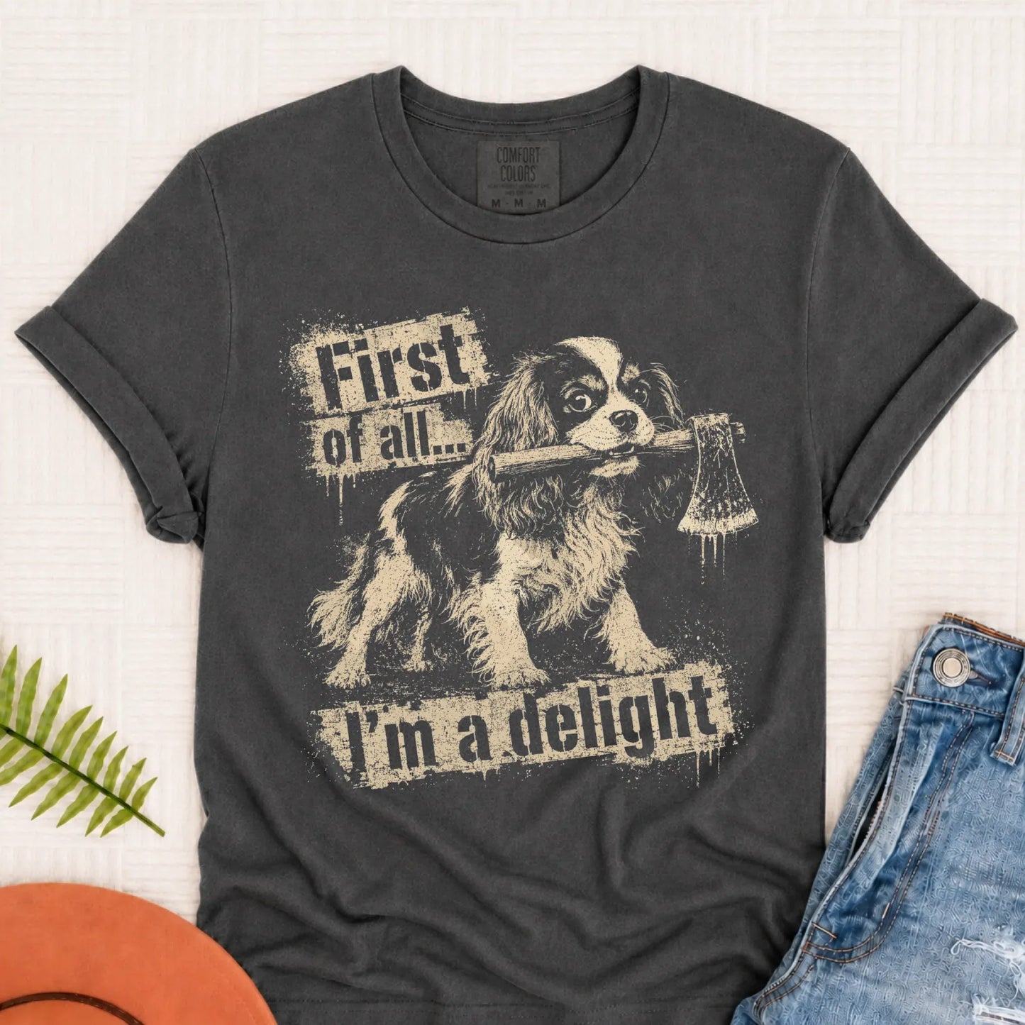 T-Shirt Pepper / S Cavalier King Charles Snarky Delight Unisex TShirt