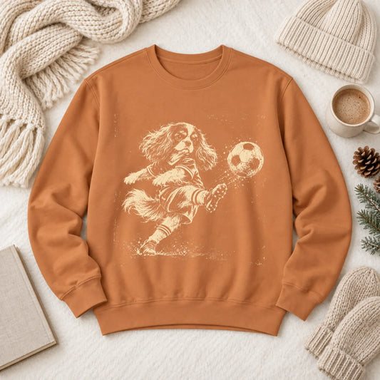 Cavalier King Charles Soccer Ball Unisex Sweatshirt Yam