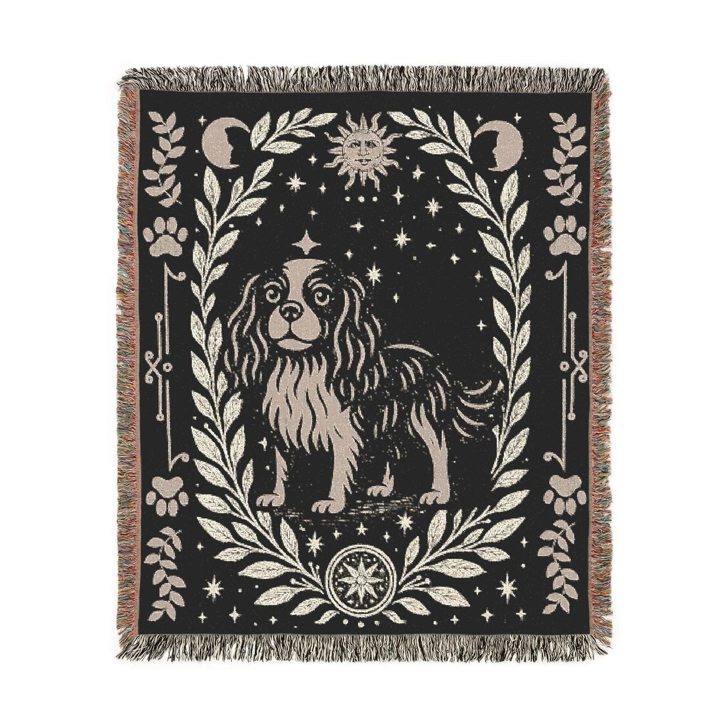 Printify Blanket Cavalier King Charles Spaniel Celestial Woven Blanket
