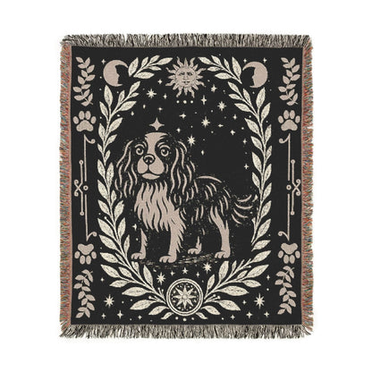 Printify Blanket Cavalier King Charles Spaniel Celestial Woven Blanket