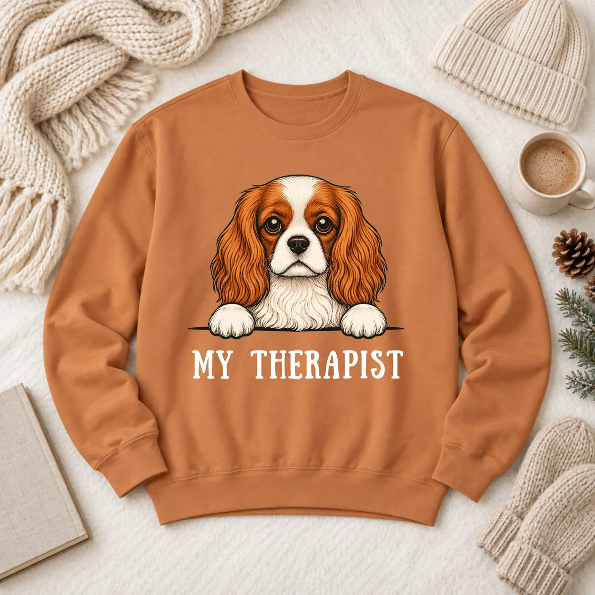 Cavalier King Charles Therapist Unisex Sweatshirt Yam