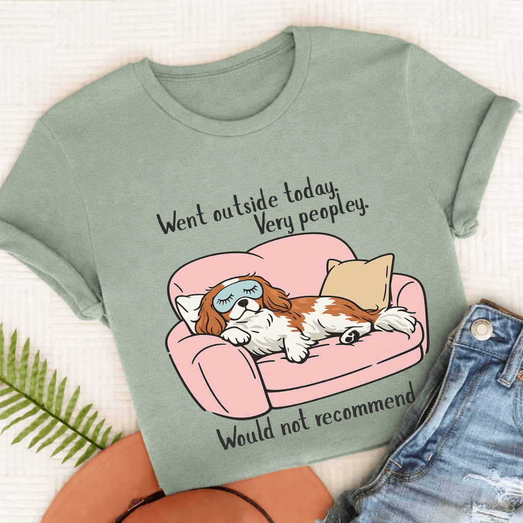 Cavalier King Charles Too Peopley Unisex TShirt Comfort Colors Bay