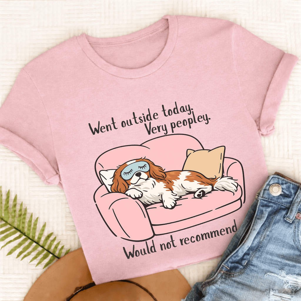 Cavalier King Charles Too Peopley Unisex TShirt Comfort Colors Blossom