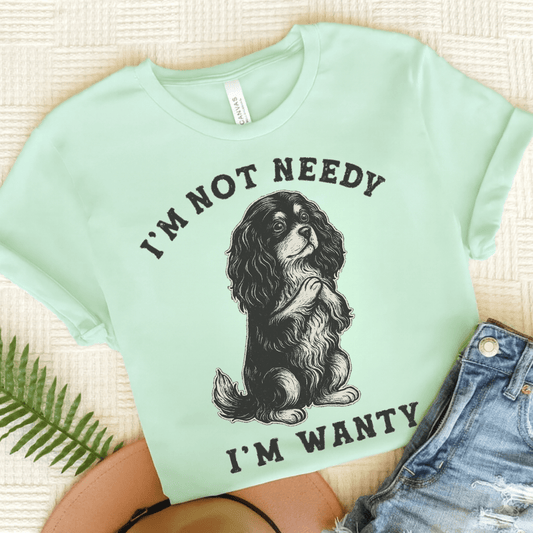 Printify T-Shirt Heather Mint / S Cavalier King Charles Wanty TShirt