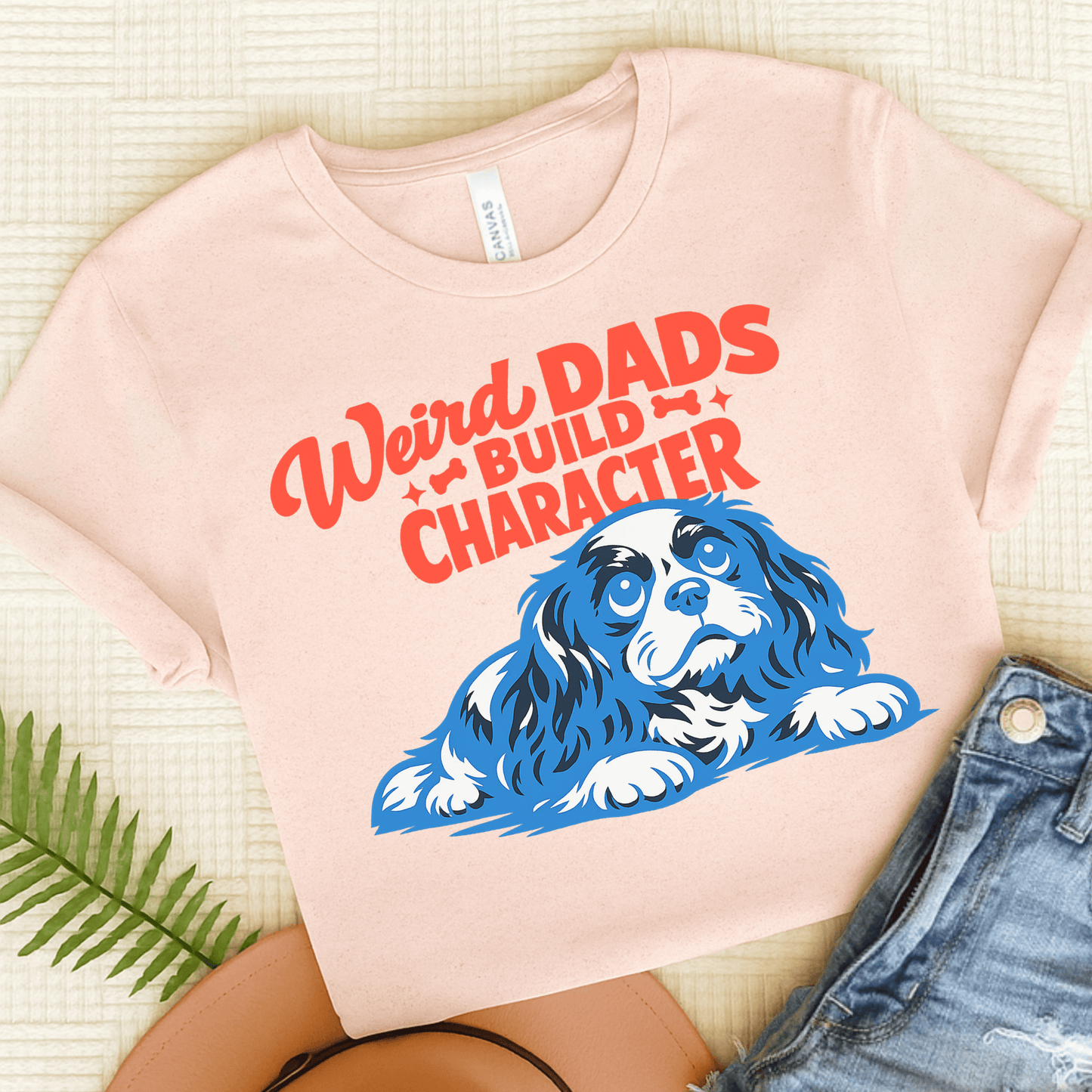 Cavalier Weird Dads Unisex TShirt Soft Pink
