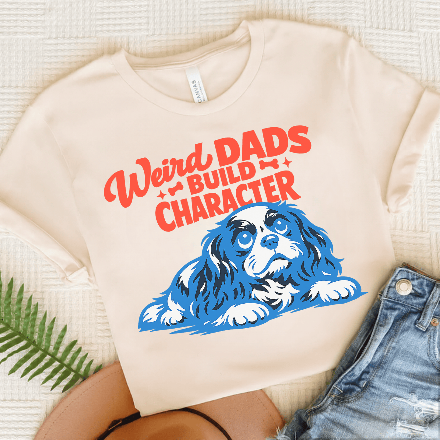 Cavalier Weird Dads Unisex TShirt Natural