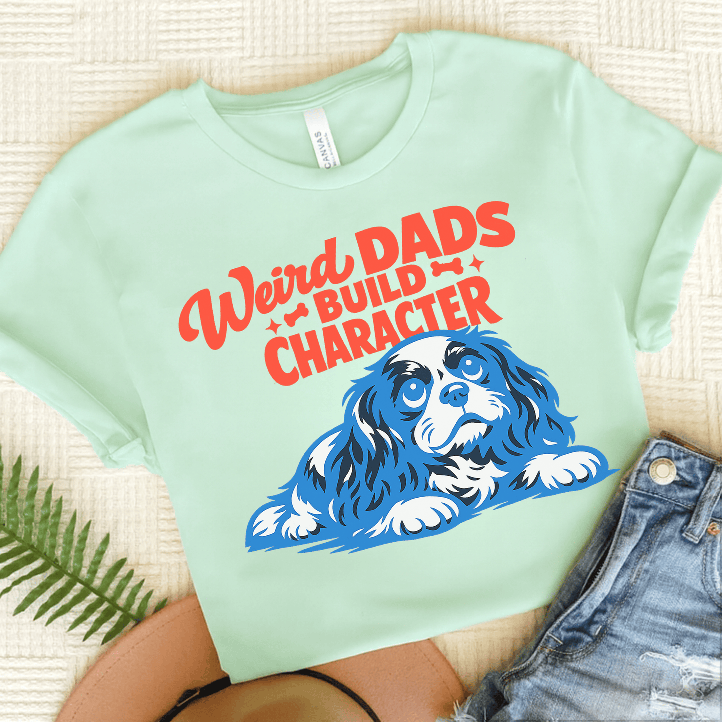 Cavalier Weird Dads Unisex TShirt Heather Mint