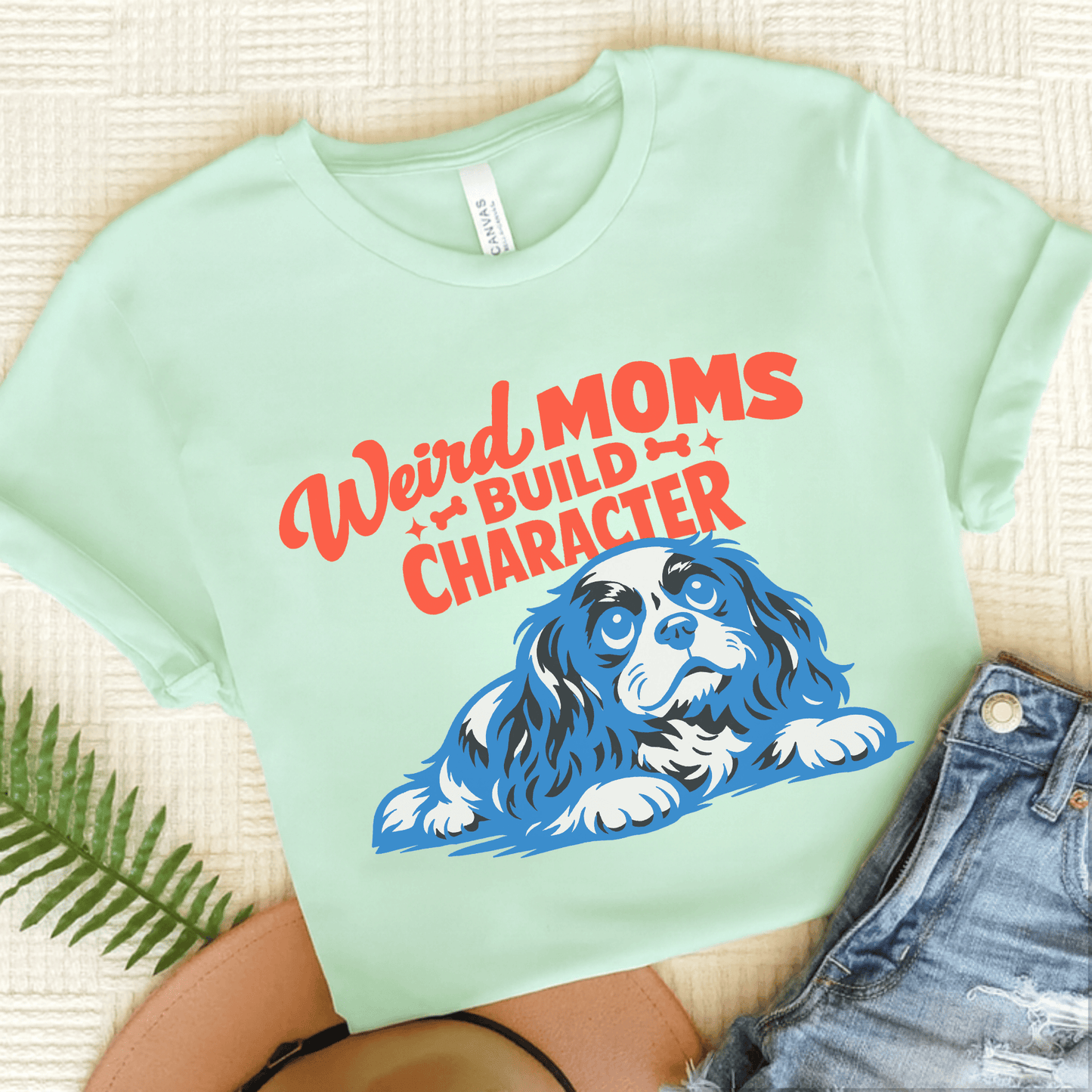 Cavalier Weird Moms Unisex TShirt Heather Mint