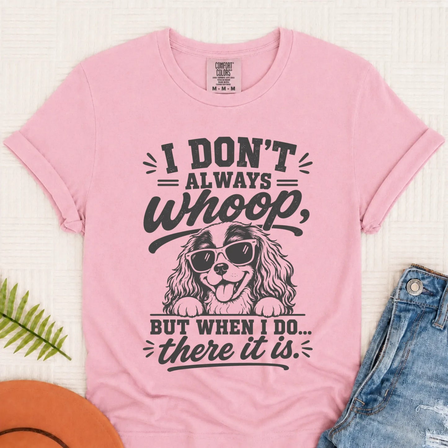 Cavalier King Charles Whoop Unisex TShirt Blossom