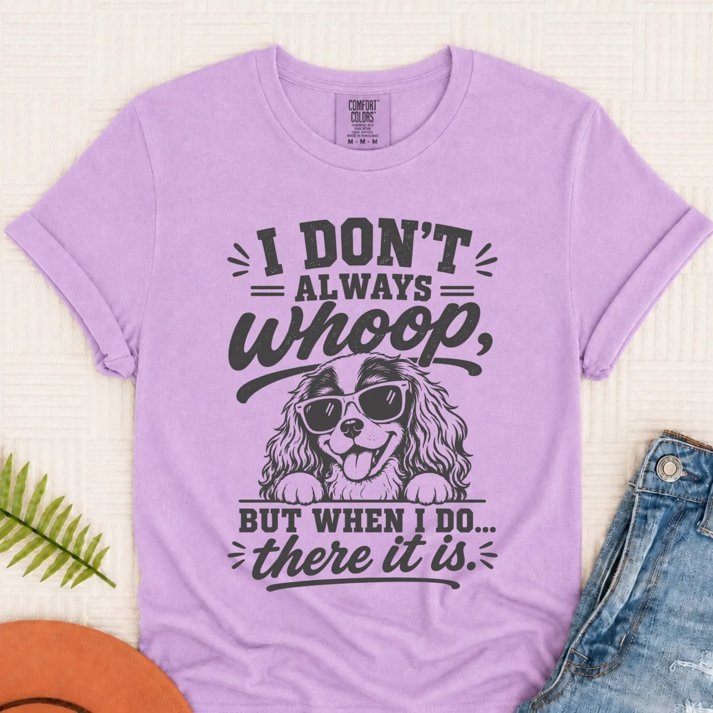 Cavalier King Charles Whoop Unisex TShirt Orchid