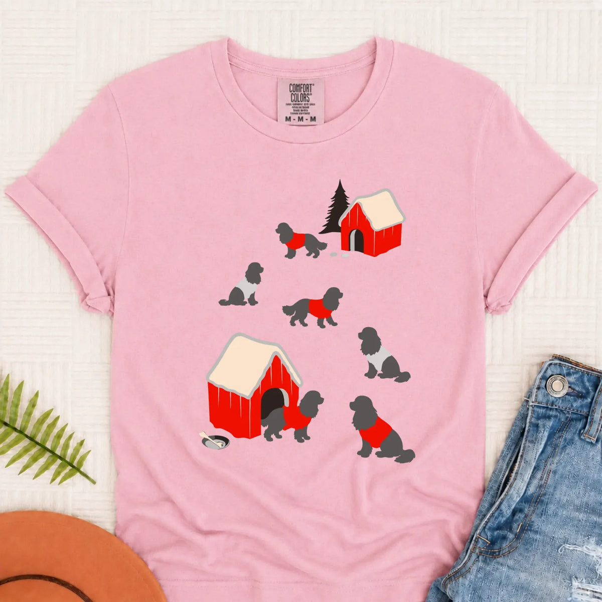 Cavalier King Charles Winter Snow Play Unisex Tshirt Blossom