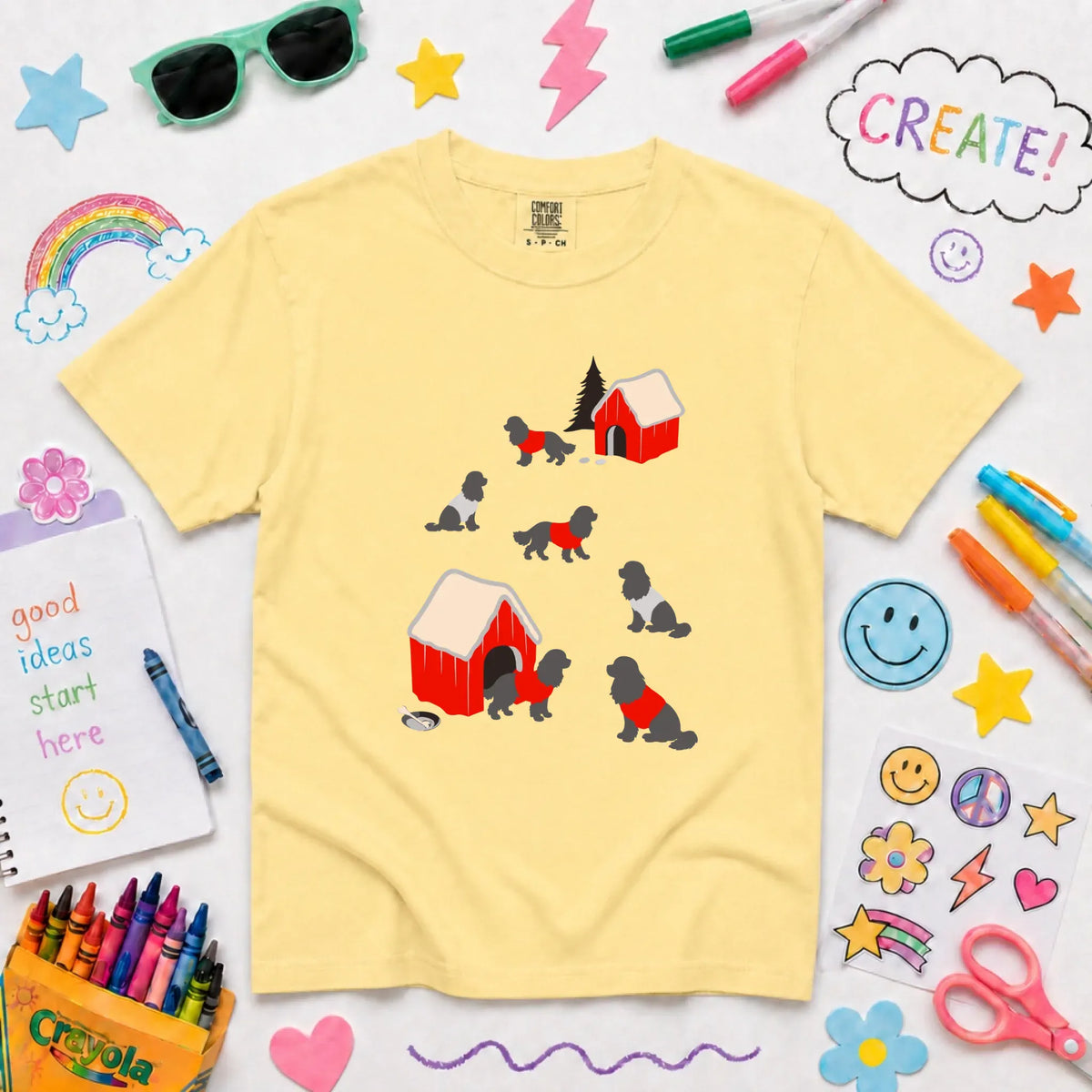 Youth Tshirt Butter / XS Cavalier King Charles Winter Snow Unisex YOUTH Tshirt