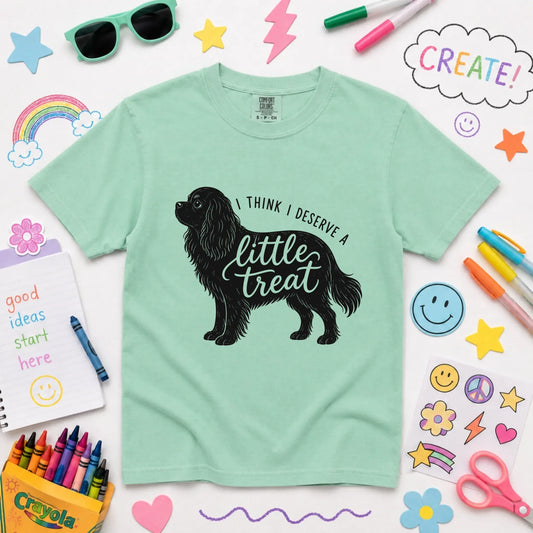 Cavalier King Charles YOUTH Little Treat Unisex TShirt Island Reef