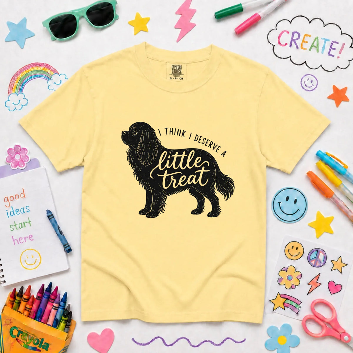 Cavalier King Charles YOUTH Little Treat Unisex TShirt NEW Youth Midweight Tee Butter