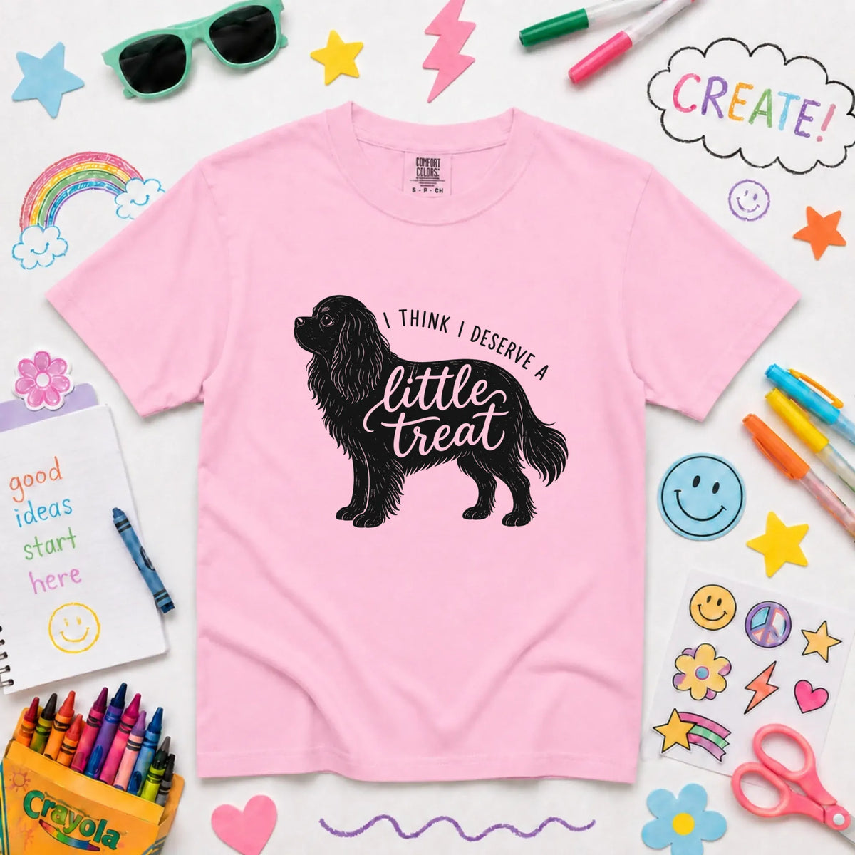 Cavalier King Charles YOUTH Little Treat Unisex TShirt NEW Youth Midweight Tee Blossom