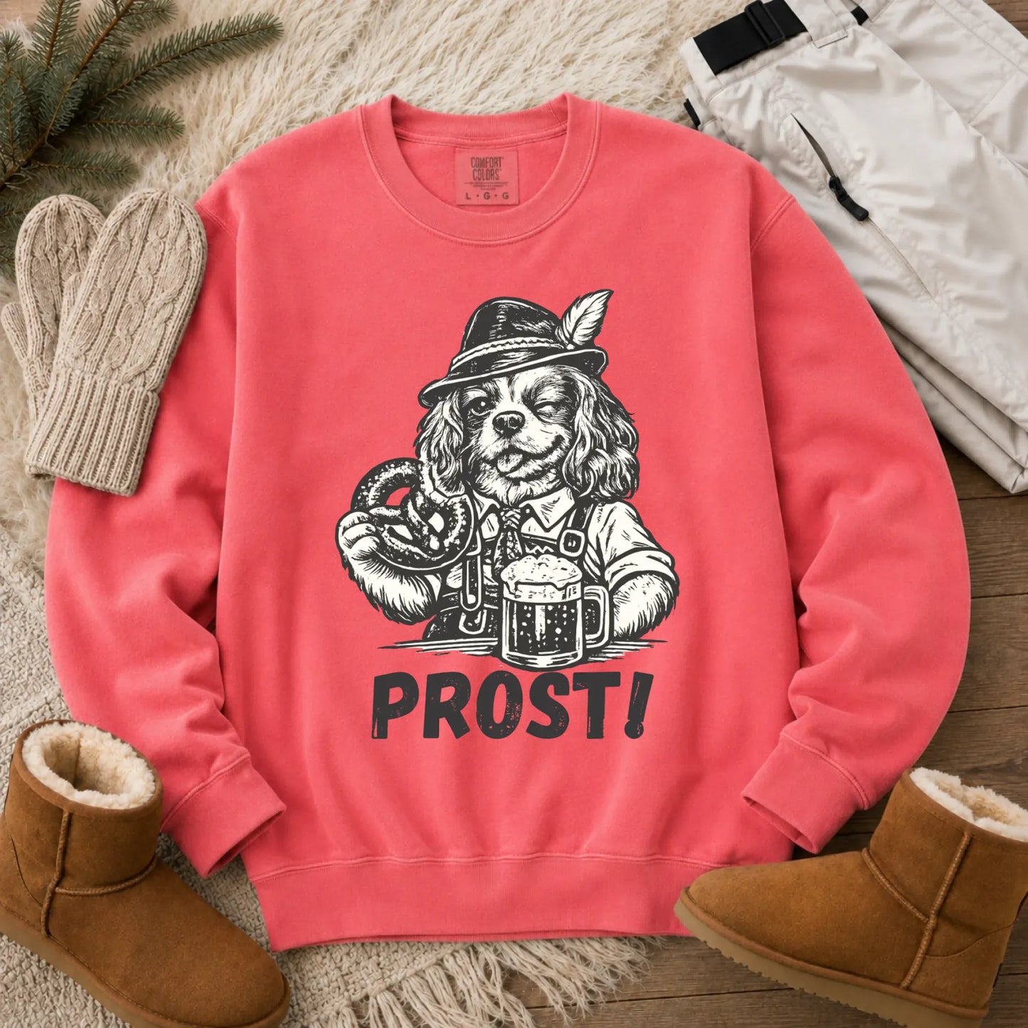 Cavalier King Germany Oktoberfest Unisex Sweatshirt Watermelon