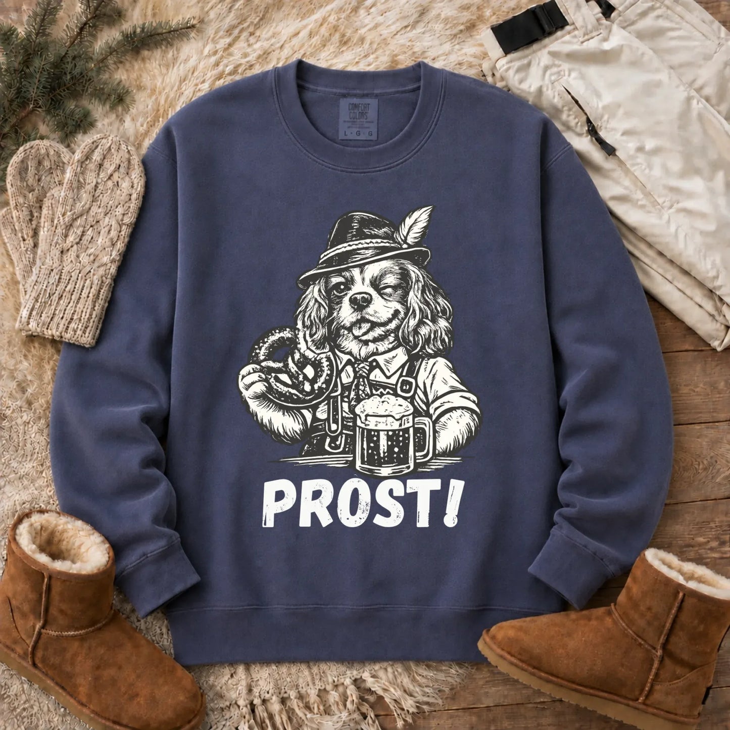Cavalier King Germany Oktoberfest Unisex Sweatshirt Denim