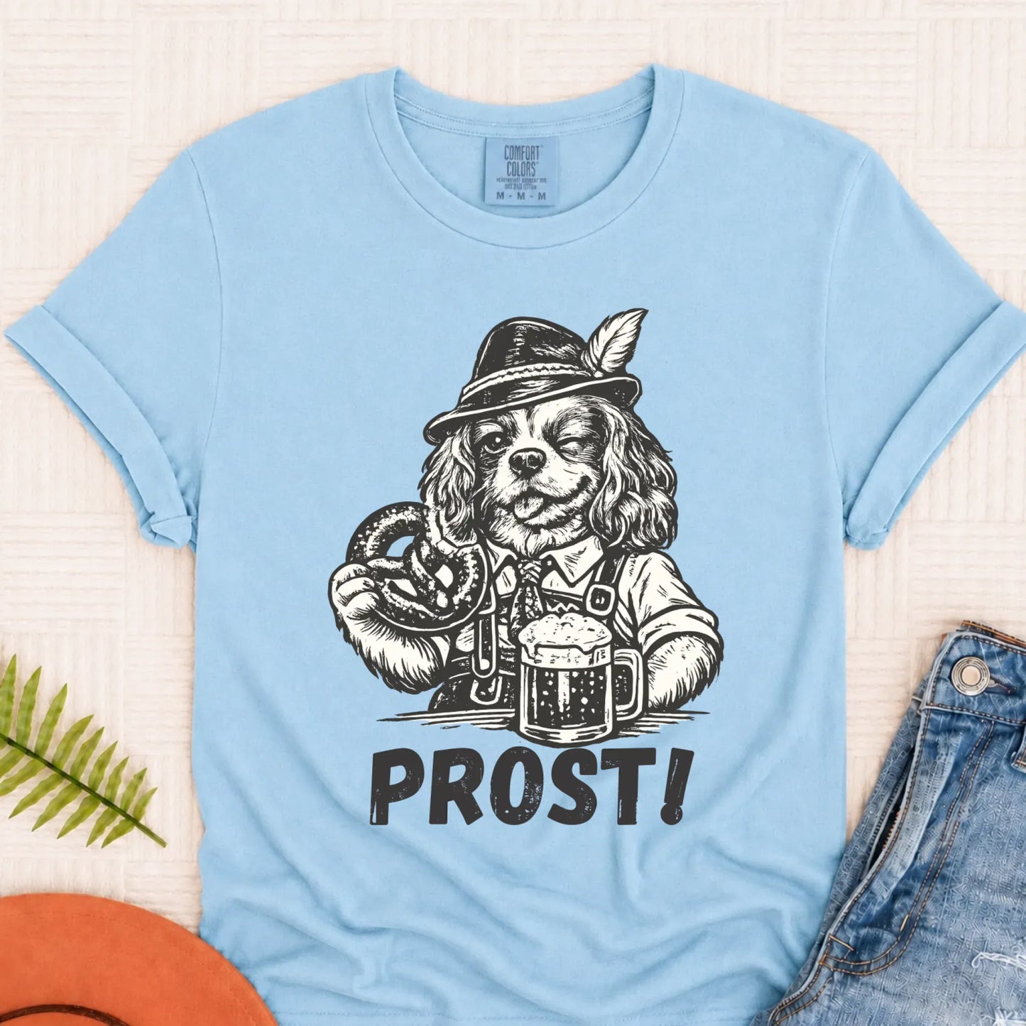 Cavalier King Germany Oktoberfest Unisex TShirt Chambray