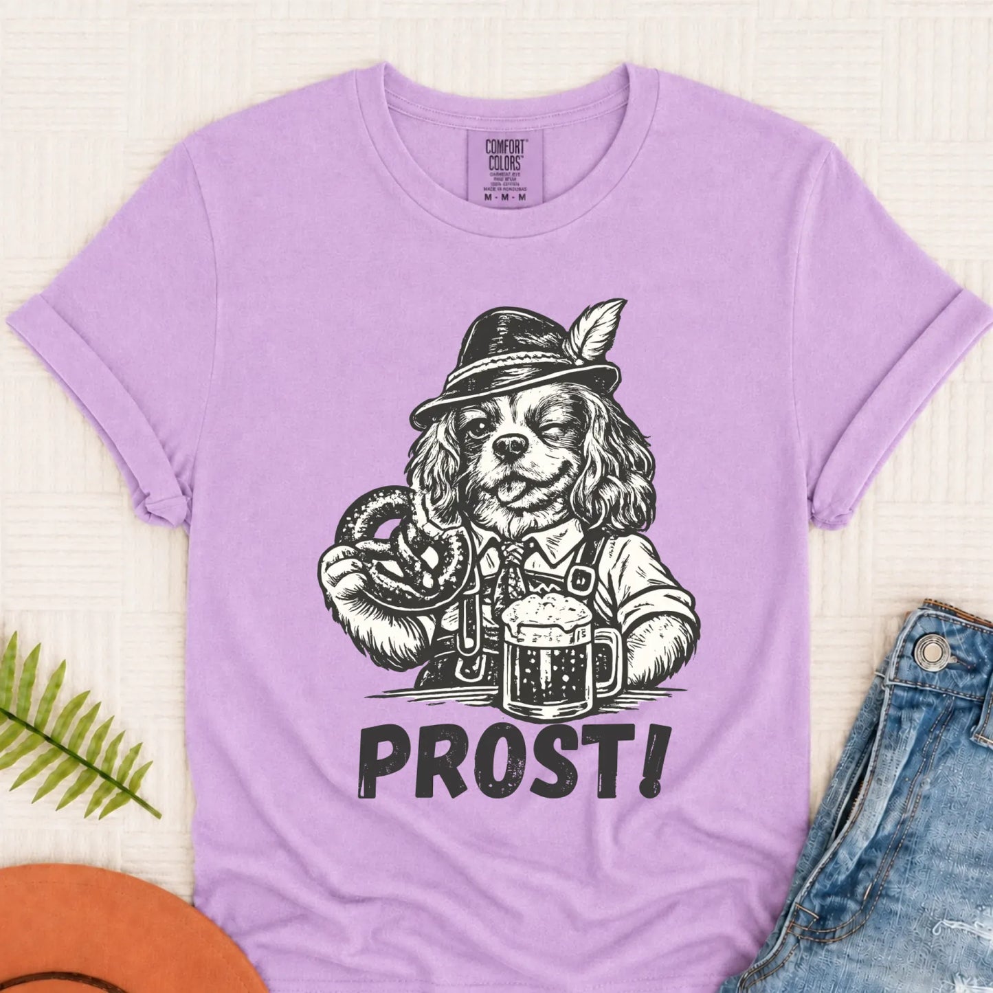 Cavalier King Germany Oktoberfest Unisex TShirt Orchid
