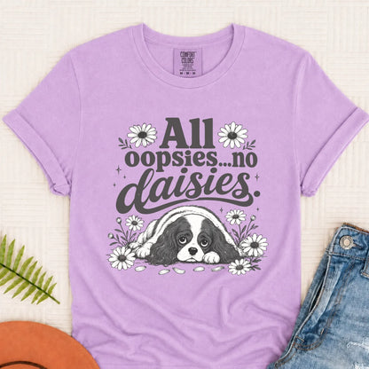 T-Shirt Orchid / S Cavalier King Oopsie Daisies Unisex TShirt