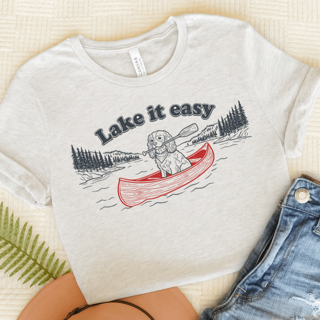Cavalier Lake It Easy TShirt Ash