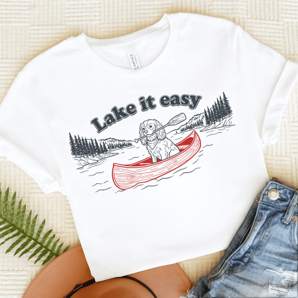 Cavalier Lake It Easy TShirt White
